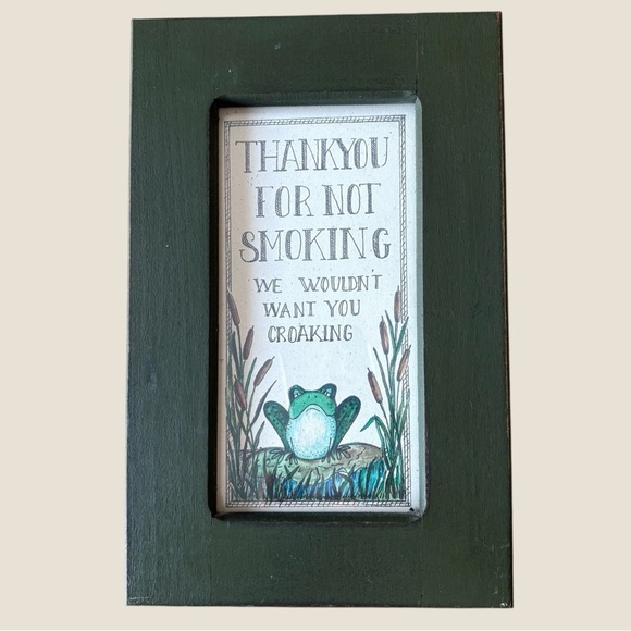 Vintage Thank You For Not Smoking Sign, No Smoking Sign - Picture 3 of 3